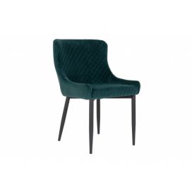 Norddan 25844 Dizajnová stolička Lapid zelený zamat