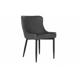Norddan 25841 Dizajnová stolička Lapid tmavosivá