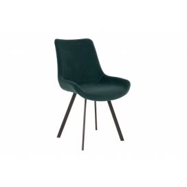Norddan 25839 Dizajnová stolička Lanakila zelený zamat