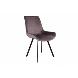 Norddan 25838 Dizajnová stolička Lanakila sivý zamat 