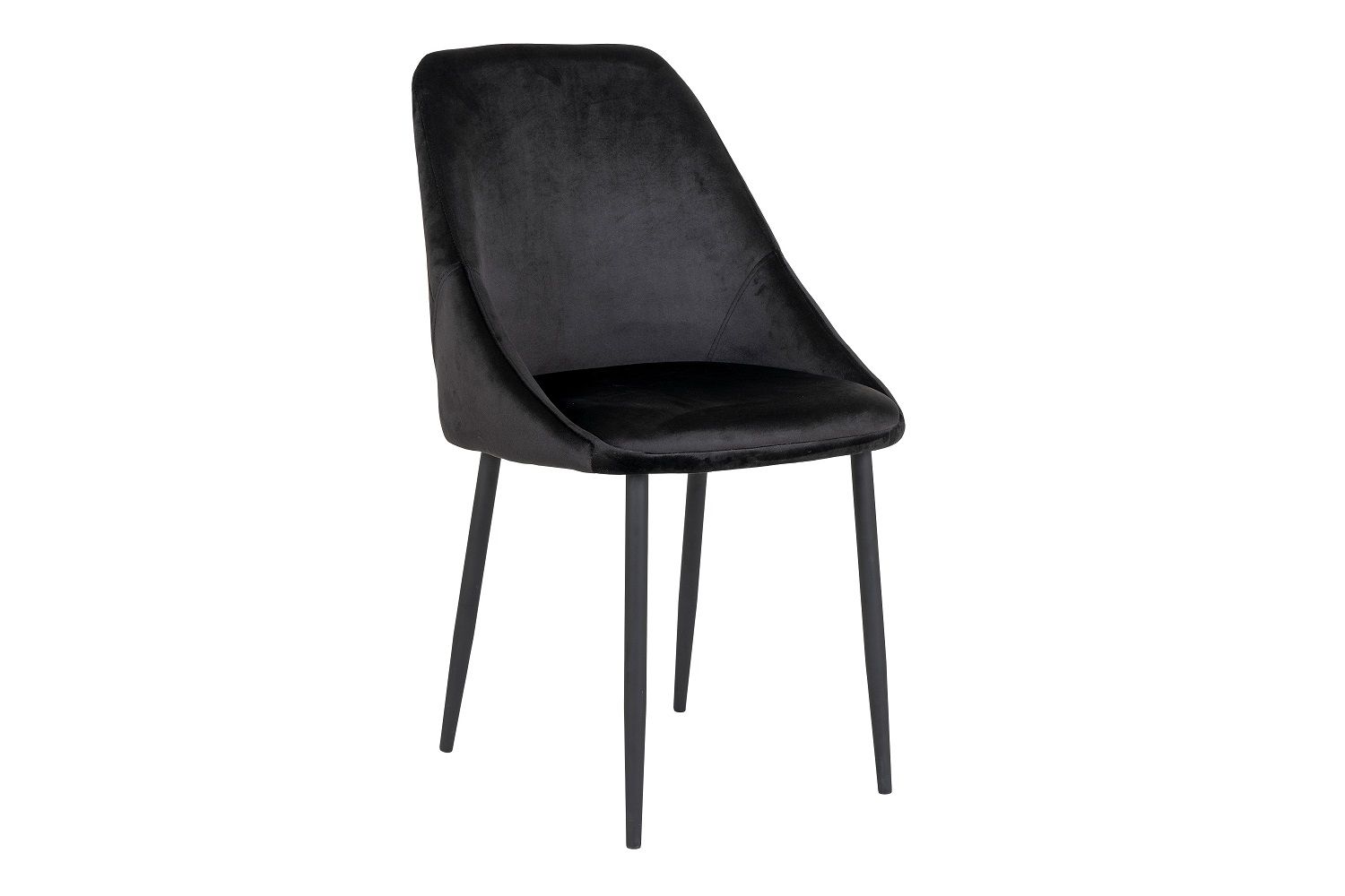 Norddan 25854 Dizajnová stolička Lashanda čierny zamat - ESTILOFINA.SK