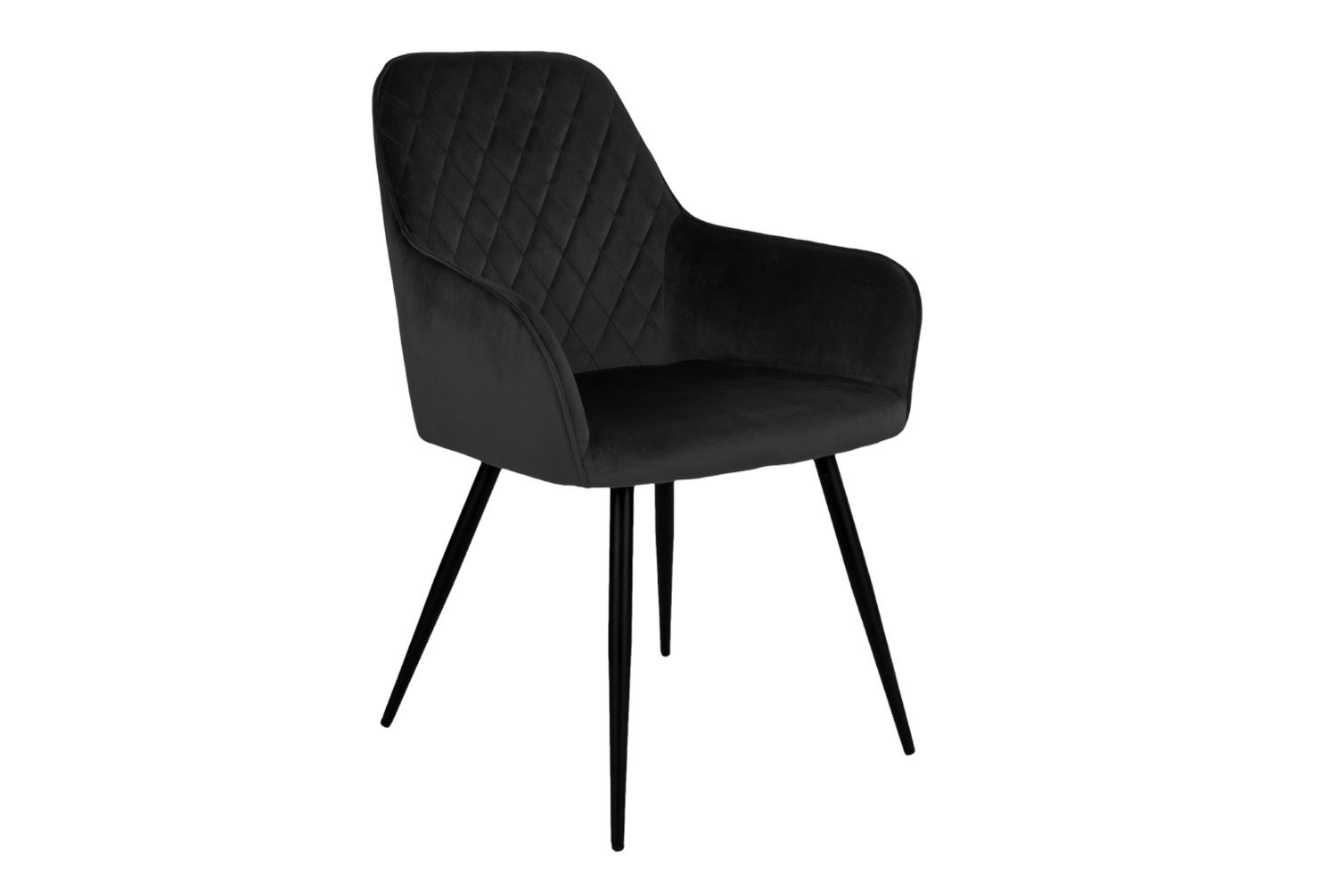 Norddan 25847 Dizajnová jedálenská stolička Gracelyn čierny zamat - ESTILOFINA.SK