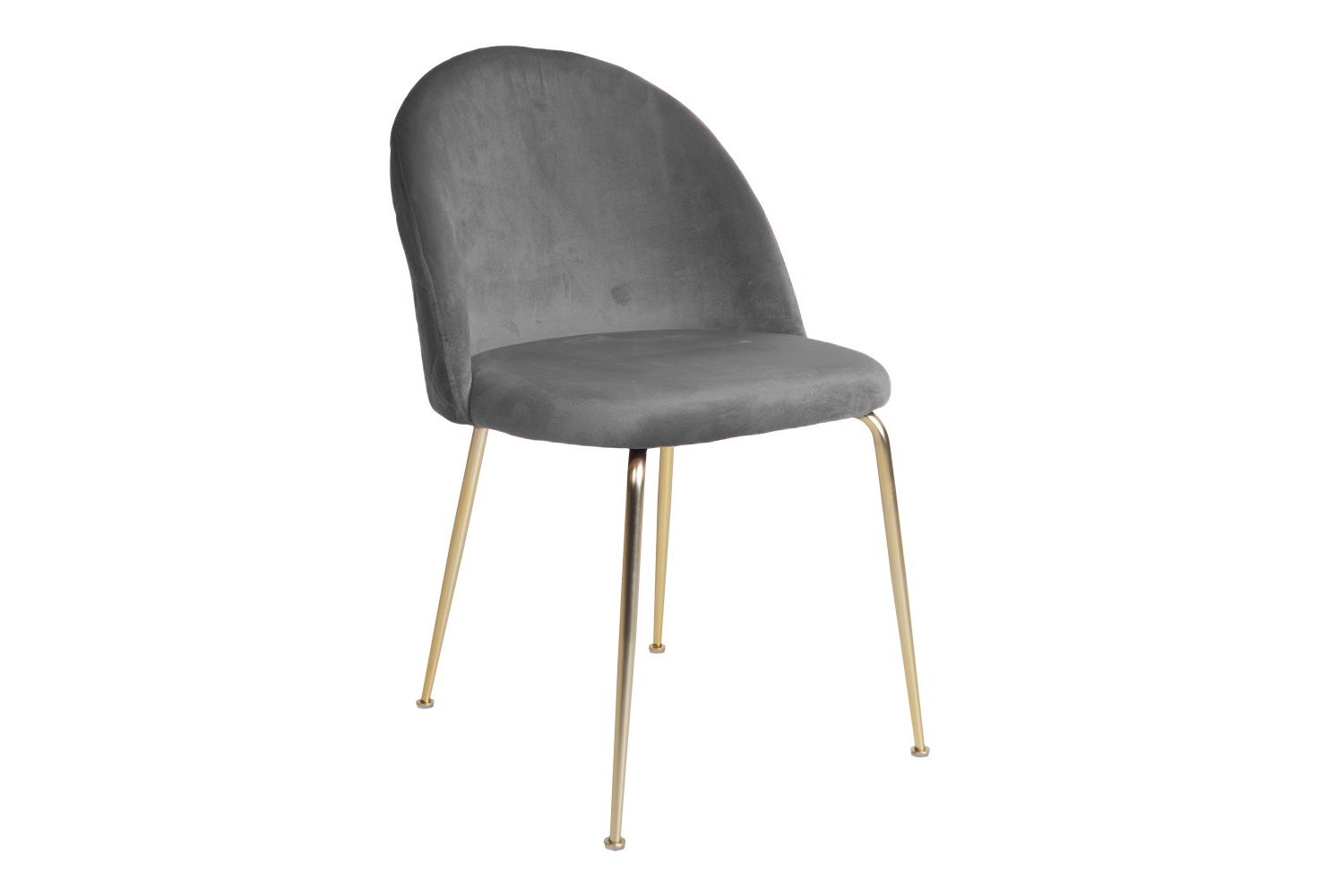 Norddan 25857 Dizajnová stolička Ernesto, sivá / mosadz - ESTILOFINA.SK