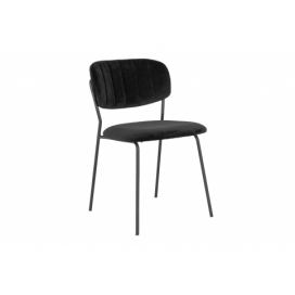 Norddan 25863 Dizajnová stolička Rosalie čierna