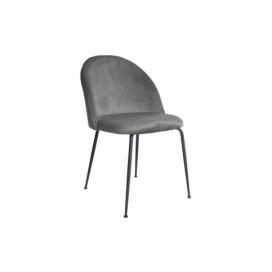 Norddan 25858 Dizajnová stolička Ernesto, sivá / čierna