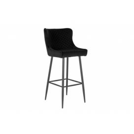 Norddan Dizajnová barová stolička Laurien čierna