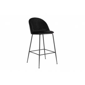 Norddan Dizajnová barová stolička Kristopher čierna