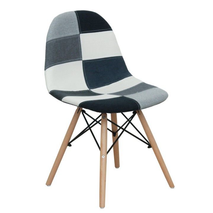 KONDELA Candie New Typ 3 jedálenská stolička čierna / biela / sivá / buk - nabbi.sk