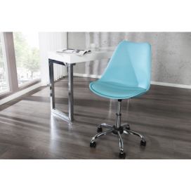 LuxD Dizajnová kancelárska stolička Sweden II tyrkysová 