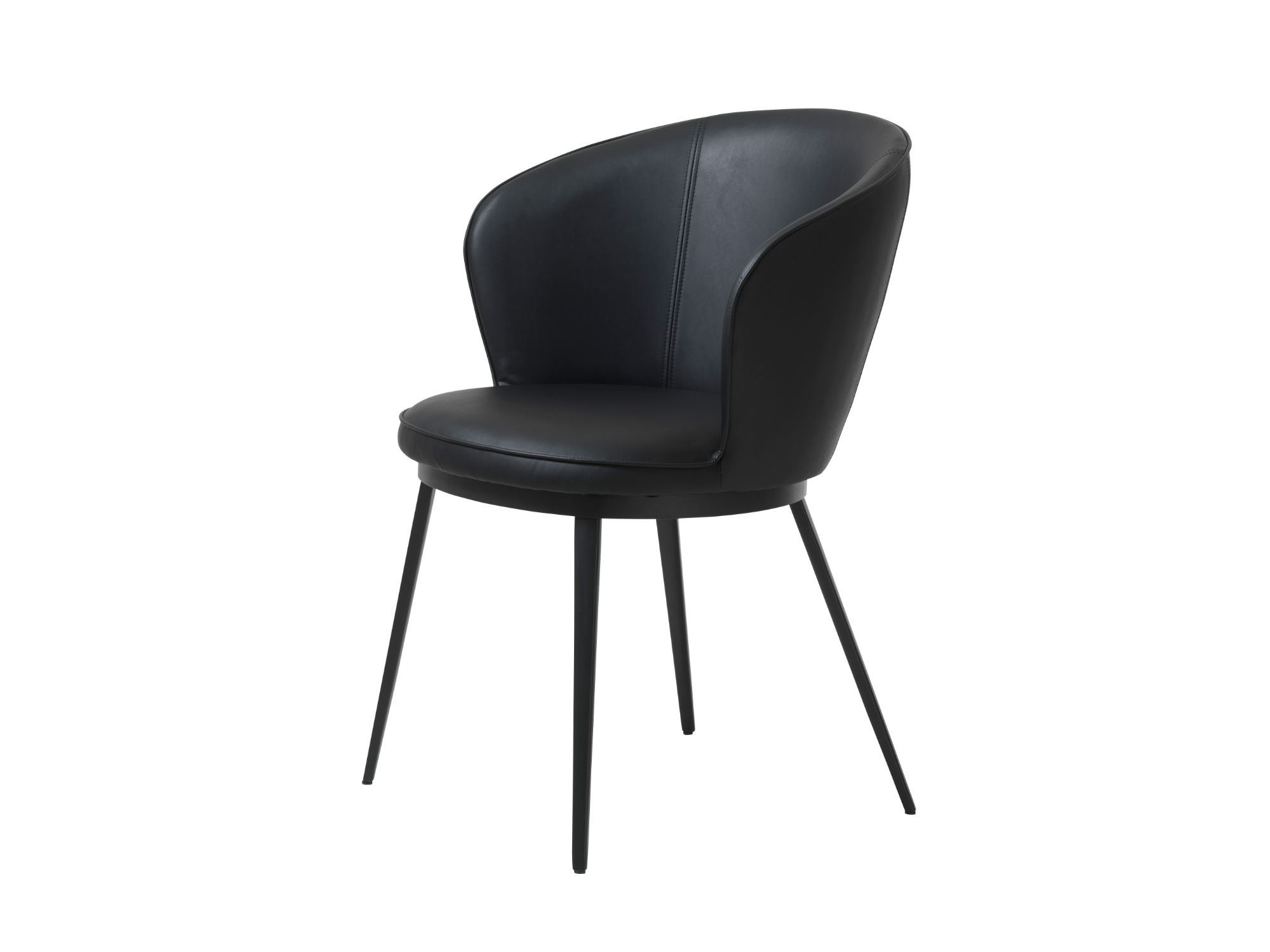 Furniria 26018 Dizajnová stolička Danika čierna - ekokoža - ESTILOFINA.SK