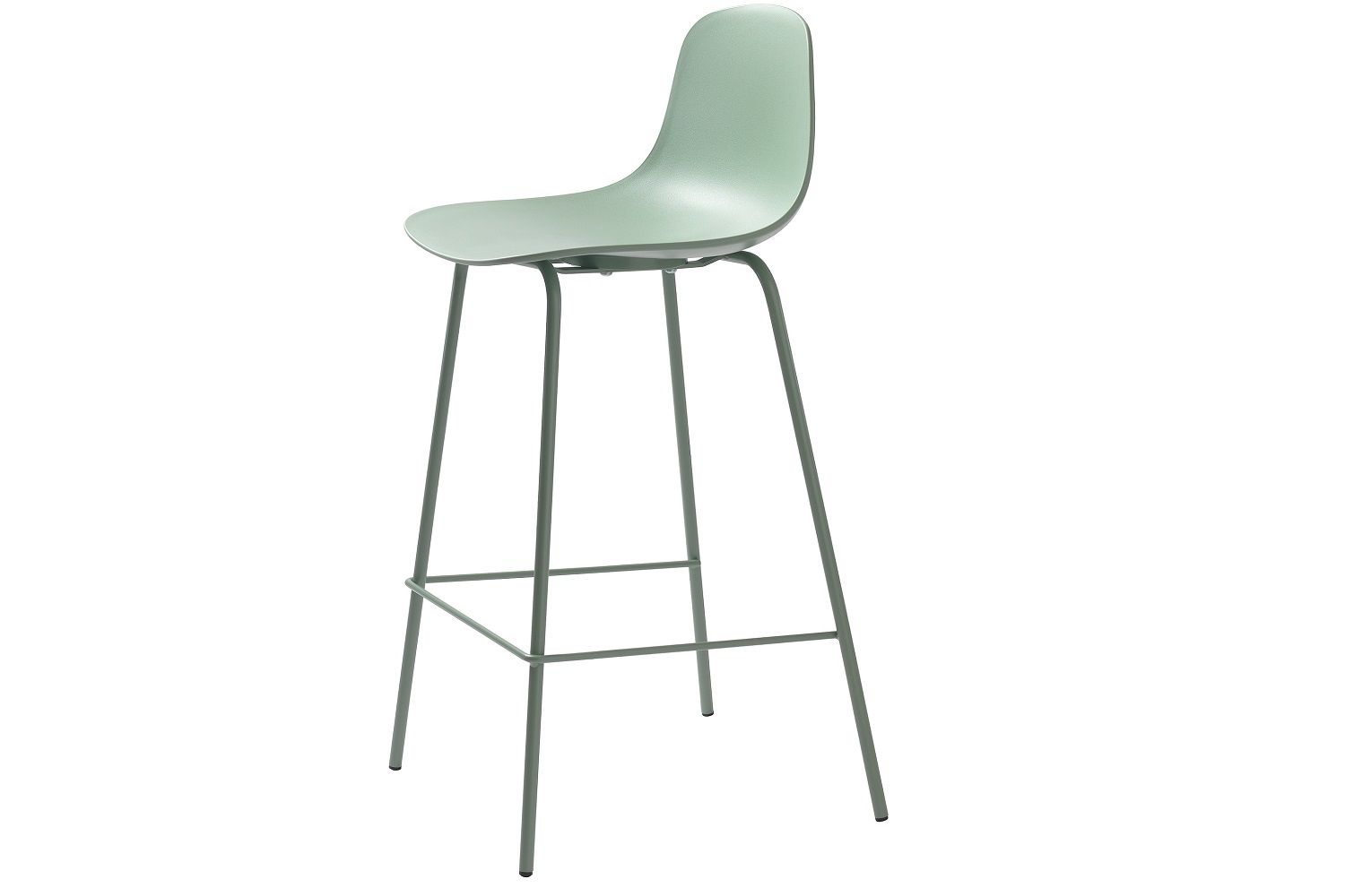 Furniria Dizajnová barová stolička Jensen matná zelená - ESTILOFINA.SK