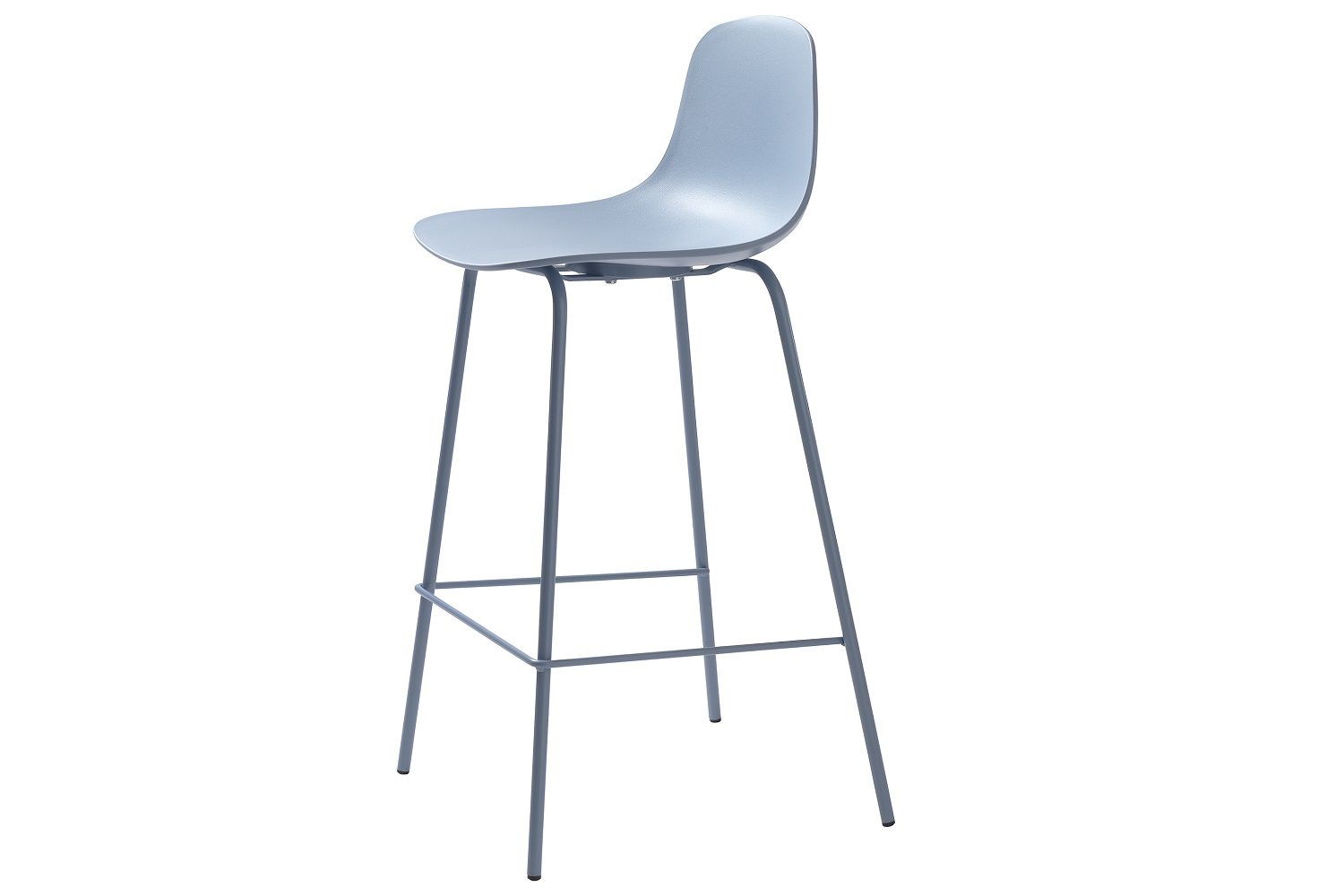 Furniria Dizajnová barová stolička Jensen matná modrá - ESTILOFINA.SK