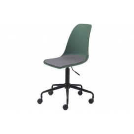 Furniria Dizajnová kancelárska stolička Jeffery matná zelená