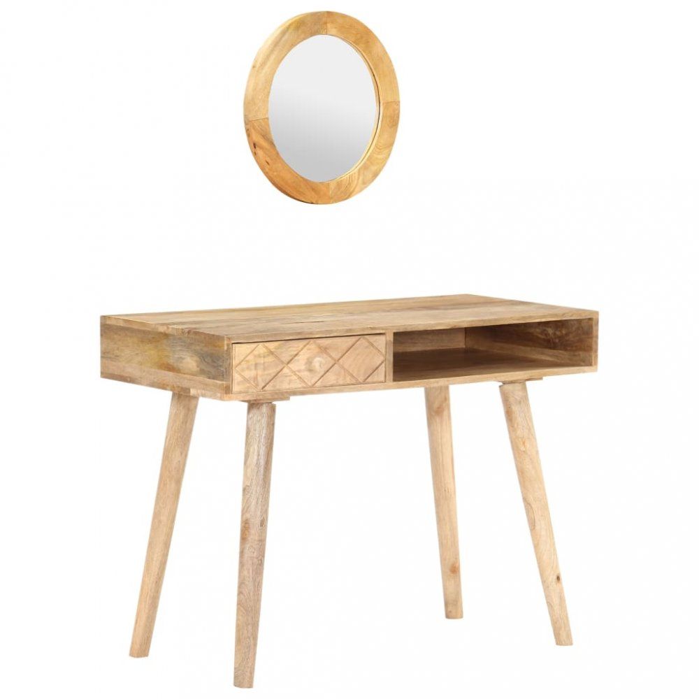 Toaletný stolík so zrkadlom mangovníkové drevo Dekorhome - dekorhome.sk