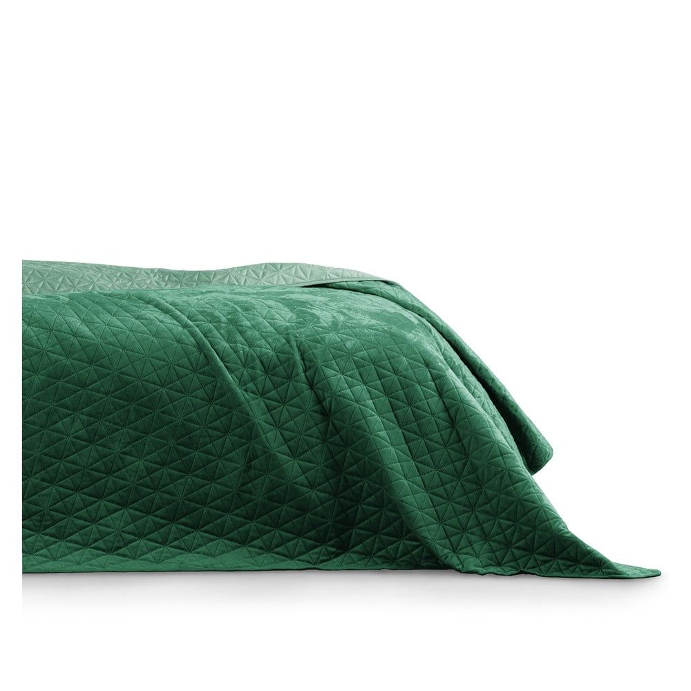 Zelený pléd cez posteľ AmeliaHome Laila Jade, 260 x 240 cm - Bonami.sk