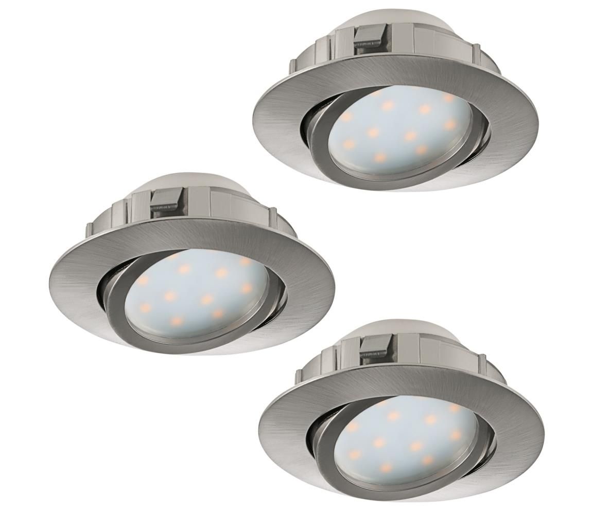 Eglo Eglo 95853 - SADA 3x LED podhľadové svietidlo PINEDA 1xLED/6W/230V  - Svet-svietidiel.sk