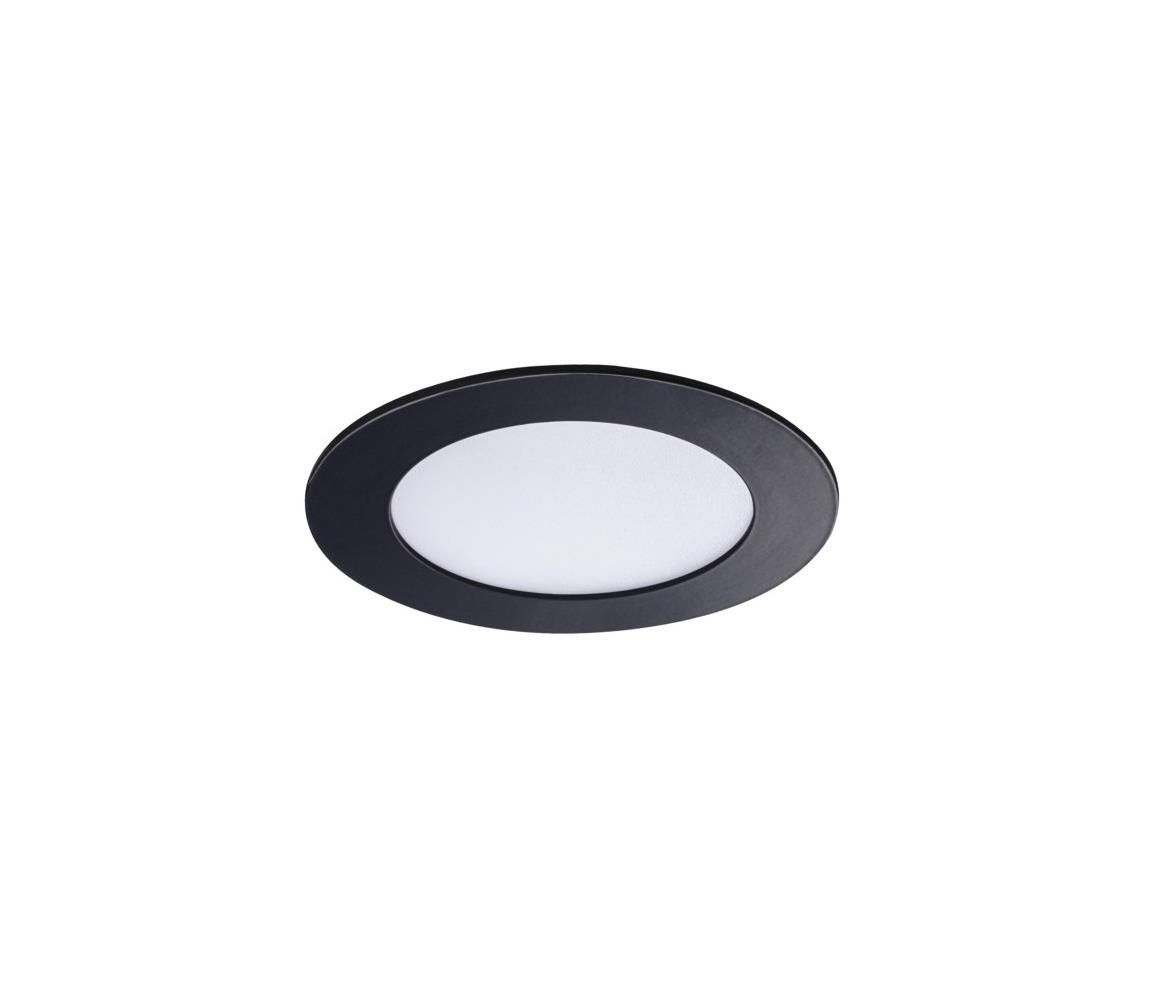   33562 - LED Kúpeľňové podhľadové svietidlo ROUNDA LED/6W/230V IP44 čierna  - Svet-svietidiel.sk