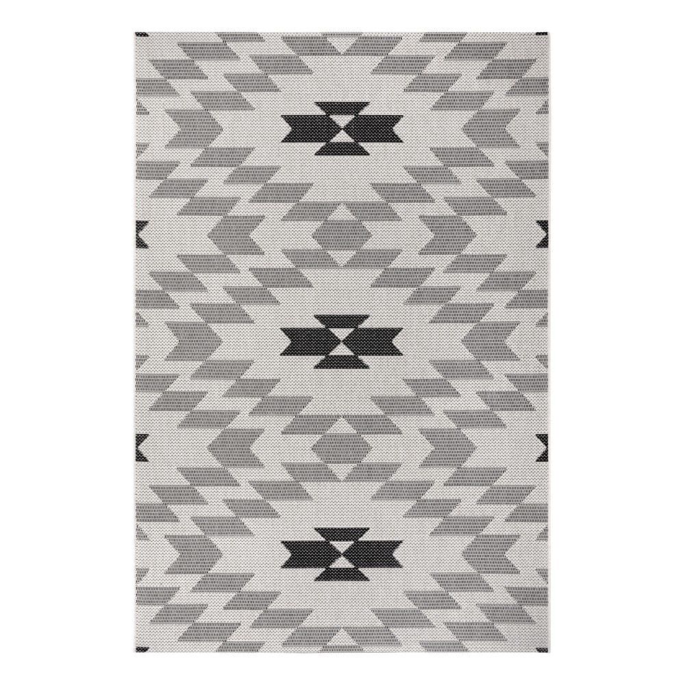 Čierno-biely vonkajší koberec Ragami Geo, 160 x 230 cm - Bonami.sk