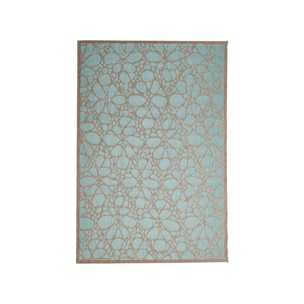 Modrý vonkajší koberec Floorita Fiore, 135 × 190 cm - Bonami.sk