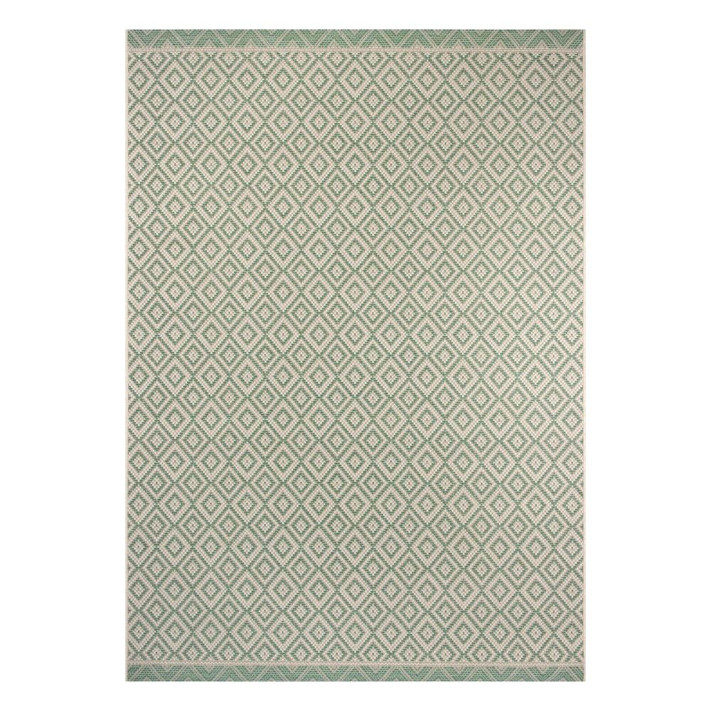 Zeleno-béžový vonkajší koberec Ragami Porto, 140 x 200 cm - Bonami.sk