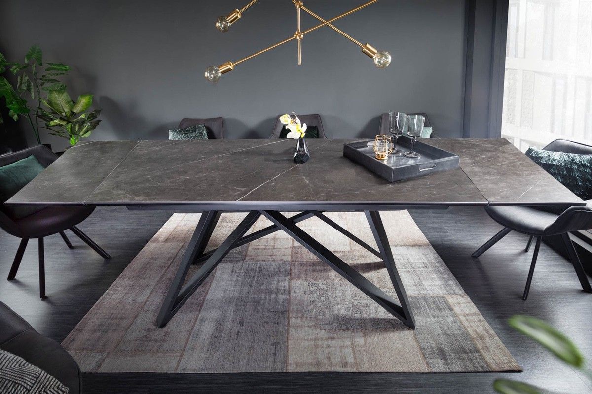 LuxD Rozťahovací keramický stôl Callen 180-220-260 cm grafit - ESTILOFINA.SK