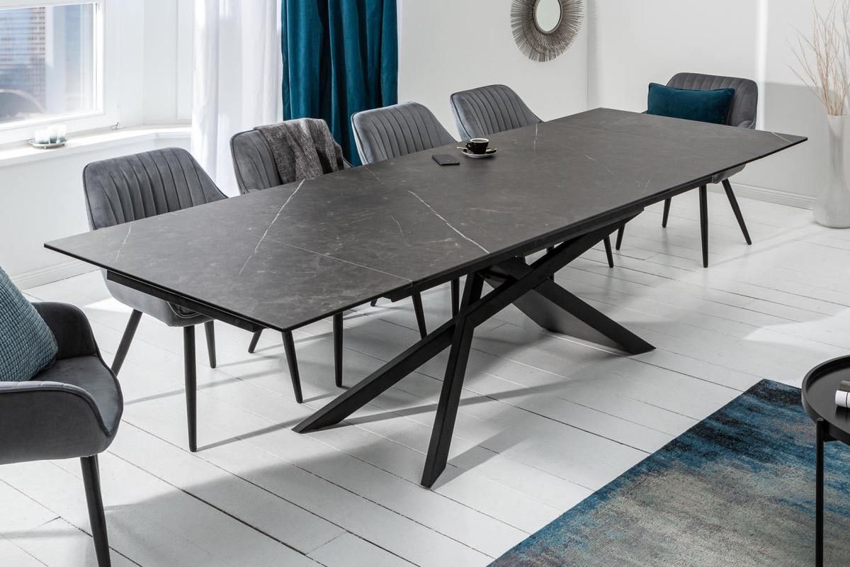 LuxD Rozťahovací keramický stôl Natasha 180-220-260 cm grafit - ESTILOFINA.SK