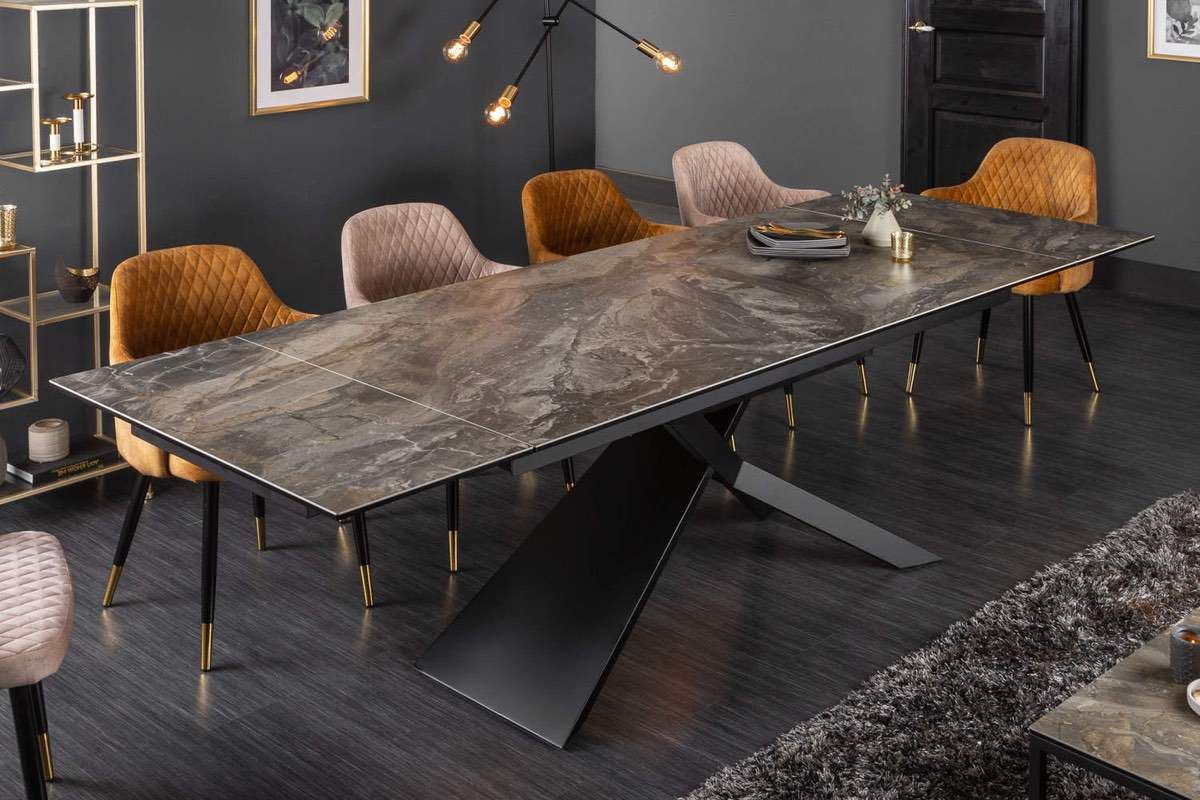 LuxD Rozťahovací keramický stôl Natasha 180-220-260 cm mramor - ESTILOFINA.SK