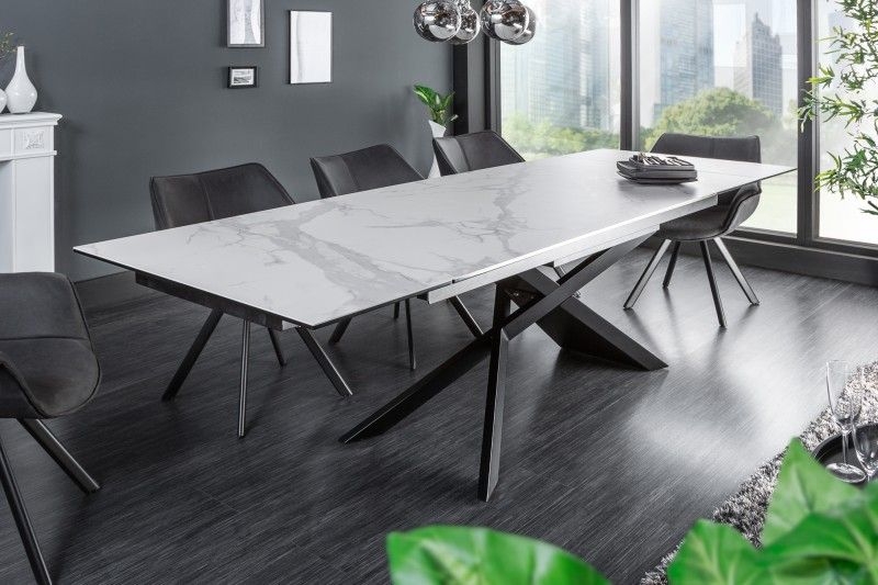 LuxD Rozťahovací keramický stôl Natasha 180-220-260 cm sivý - ESTILOFINA.SK