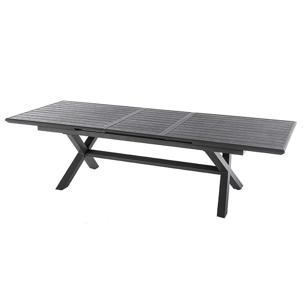 DEOKORK Hliníkový stôl BERGAMO I. 220/279 cm (antracit) - i-zahradnynabytok.sk