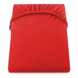 Červená elastická plachta z mikrovlákna DecoKing Amber Collection, 180/200 x 200 cm