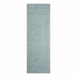 Tyrkysovo-béžový vonkajší koberec Bougari Hatta, 70 x 200 cm